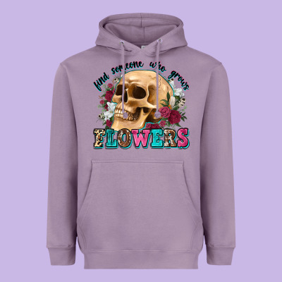 Find Someone Who Grows Flowers Heavyweight Hoodie Designed By Zillion Design Studio