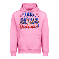 Fuchsia Pink little miss firecracker Urban Hoodie - NancyCooperArtShop