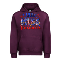 Mauve Wine little miss firecracker Urban Hoodie - NancyCooperArtShop