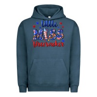 Pigment Midnight Navy little miss firecracker Urban Hoodie - NancyCooperArtShop