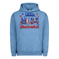 Pigment Pebble Blue little miss firecracker Urban Hoodie - NancyCooperArtShop