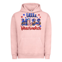 Pigment Salmon little miss firecracker Urban Hoodie - NancyCooperArtShop