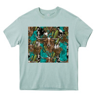 Arona Longhorn Pattern Heavy Core Tee - CowhideDigitalArt