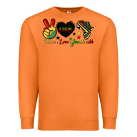 Carrot peace love juneteenth 1865 Premium Sweatshirt - HRA Design Shop