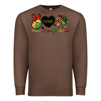 Chestnut peace love juneteenth 1865 Premium Sweatshirt - HRA Design Shop