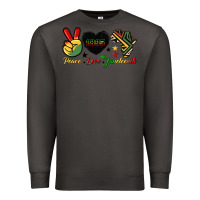 Smoke peace love juneteenth 1865 Premium Sweatshirt - HRA Design Shop