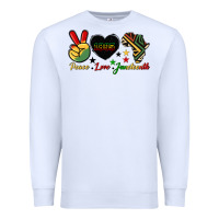 White peace love juneteenth 1865 Premium Sweatshirt - HRA Design Shop