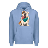 Colony Blue english bulldog Premium Hoodie - Artiststas