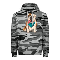 Slate Camo english bulldog Premium Hoodie - Artiststas
