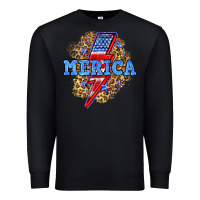Black Merica lightning bolt Premium Sweatshirt - Neo Western