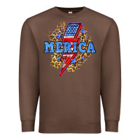 Chestnut Merica lightning bolt Premium Sweatshirt - Neo Western