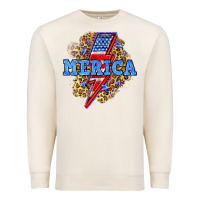 Sandshell Merica lightning bolt Premium Sweatshirt - Neo Western
