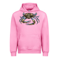 Fuchsia Pink Crab Urban Hoodie - LillyAllenDesigns