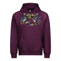 Mauve Wine Crab Urban Hoodie - LillyAllenDesigns