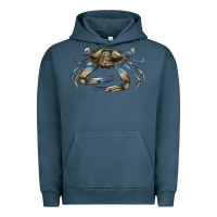 Pigment Midnight Navy Crab Urban Hoodie - LillyAllenDesigns