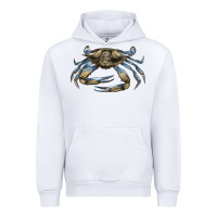 White Crab Urban Hoodie - LillyAllenDesigns