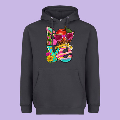Love Summer Teacher Heavyweight Hoodie Designed By Texasbilliewilder