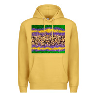 Antique Gold mardi gras leopard Premium Hoodie - AdoDesignShop