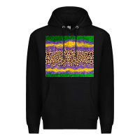 Black mardi gras leopard Premium Hoodie - AdoDesignShop