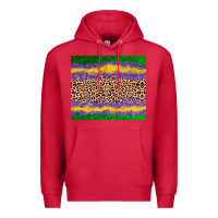 Cardinal mardi gras leopard Premium Hoodie - AdoDesignShop
