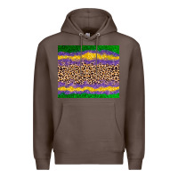 Coffee mardi gras leopard Premium Hoodie - AdoDesignShop