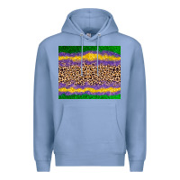 Colony Blue mardi gras leopard Premium Hoodie - AdoDesignShop