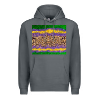 Rock mardi gras leopard Premium Hoodie - AdoDesignShop