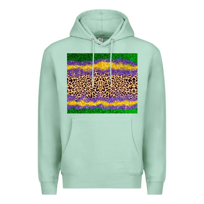 Mardi Gras Leopard Premium Hoodie by AdoDesignShop | Teevron