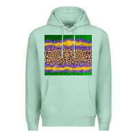 Seafoam mardi gras leopard Premium Hoodie - AdoDesignShop