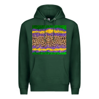Sports Green mardi gras leopard Premium Hoodie - AdoDesignShop