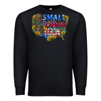 Black Small town usa 4th of july Premium Sweatshirt - CowGirlArtShop