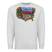 Dove Grey Small town usa 4th of july Premium Sweatshirt - CowGirlArtShop
