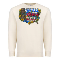 Sandshell Small town usa 4th of july Premium Sweatshirt - CowGirlArtShop