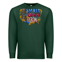 Sports Green Small town usa 4th of july Premium Sweatshirt - CowGirlArtShop