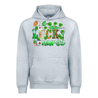 Heather Grey st.patricks one lucky nurse Urban Hoodie - BarkalooDesign