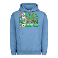 Pigment Pebble Blue st.patricks one lucky nurse Urban Hoodie - BarkalooDesign