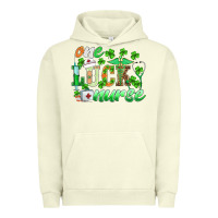 Pigment Pistachio st.patricks one lucky nurse Urban Hoodie - BarkalooDesign