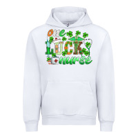 White st.patricks one lucky nurse Urban Hoodie - BarkalooDesign