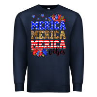 Navy Merica merica merica vibes Premium Sweatshirt - Neo Western