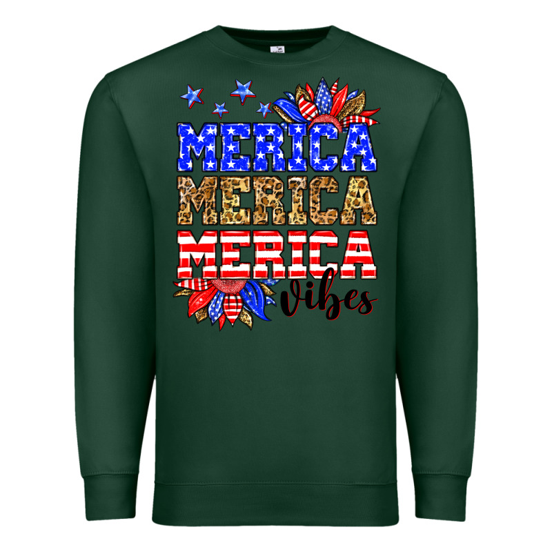 Merica Merica Merica Vibes Premium Sweatshirt by Neo Western | Teevron