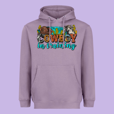 Cowboy In Training Heavyweight Hoodie Designed By Zillion Design Studio