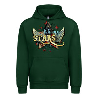 Forest Green oh my stars america wings Urban Hoodie - NancyCooperArtShop
