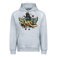 Heather Grey oh my stars america wings Urban Hoodie - NancyCooperArtShop