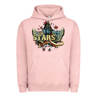 Pigment Salmon oh my stars america wings Urban Hoodie - NancyCooperArtShop
