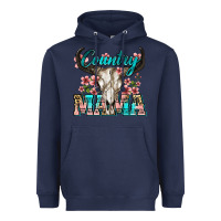 Navy country mama Heavyweight Hoodie - Zillion Design Studio