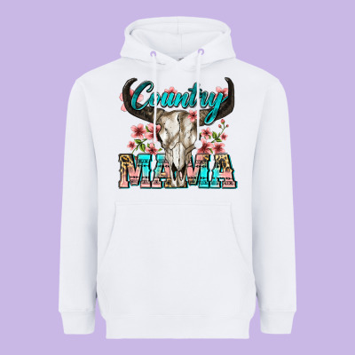 Country Mama Heavyweight Hoodie Designed By Zillion Design Studio