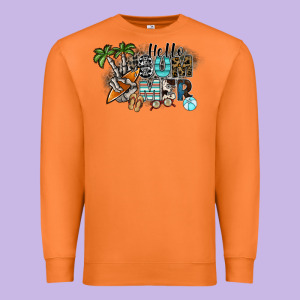 Hello Summer Premium Sweatshirt Designed By Sublimationcraftshop