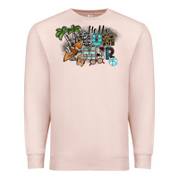 Pale Pink hello summer Premium Sweatshirt - SublimationCraftShop