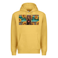 Western Chocolate Labrador License Plate Premium Hoodie | Teevron