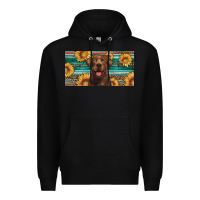Black western chocolate labrador license plate Premium Hoodie - Artiststas